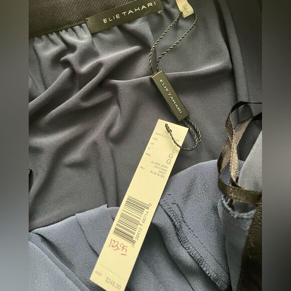 Ellie Tahari blue skirt size L - Picture 6 of 6